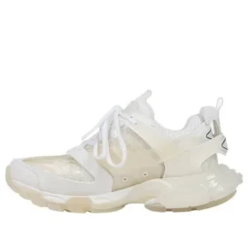 Track Clear Sole Low Mesh-Nylon-Sneaker Weiß 647742W3BM19000