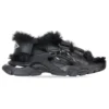 Track-Sandalen „Fake Fur Black“ 668560W3CQ31000