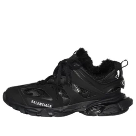 Track-Sneaker „Fake Fur Black“ 668555W3CQ11000