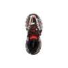 Track-Sneaker „Schwarz Rot Silber“ 542023W2FSA1169