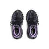 Track-Socken-Sneaker „Schwarz und Hellviolett – Strick und Nylon“ 736328W3SKC1058