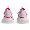 Track-Socken-Sneaker „Weiß und Neonrosa, Strick und Nylon“ 736328W3SKC9055