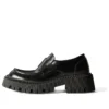 Tractor-Loafer „Schwarzes glattes Kalbsleder“ 760433WA8E91000