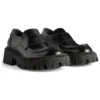Tractor-Loafer „Schwarzes glattes Kalbsleder“ 760433WA8E91000