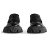 Tractor-Loafer „Schwarzes glattes Kalbsleder“ 760433WA8E91000
