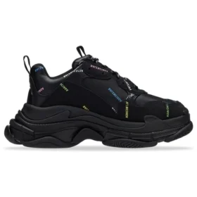 Triple S Allover Logo „Black Multi“ 536737W2FA81083