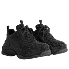 Triple S „Black Rhinestones“ 524039W2TST1000