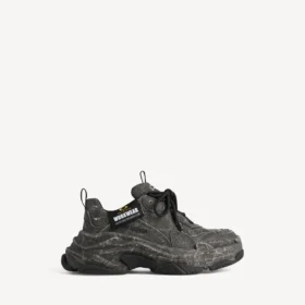 Triple S Canvas-Sneaker für Herren in Schwarz