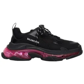 Triple S „Clear Sole – Black Pink Neon“ 544351W2FR11053