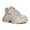 Triple S „Kunstfell – Beige“ 668562W3CQ59710