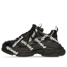 Triple S Logotype Sneaker „Schwarz“ 536737W2FAB1090