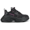 Triple S Sneaker „All Over Logo – Black Pink“ 524039W2FA11050