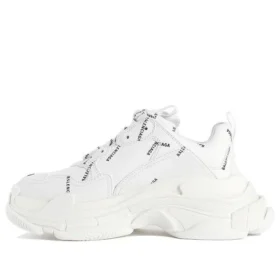 Triple S Sneaker „All Over Logo – Weiß“ 524039W2FA19010
