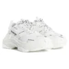 Triple S Sneaker „All Over Logo – Weiß“ 524039W2FA19010