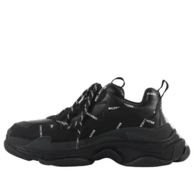 Triple S Sneaker „Allover Logo – Schwarz“ 536737W2FA11090