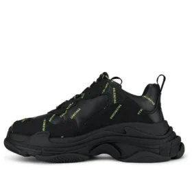 Triple S Sneaker „Allover Logo – Schwarz Fluo-Gelb“ 536737W2FA11070 Triple S Sneaker „Allover Logo – Schwarz Fluo-Gelb“ 536737W2FA11070