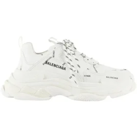 Triple S Sneaker „Allover Logo – White“ 536737W2FA19010