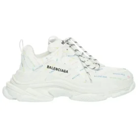 Triple S Sneaker „Allover Logo – White Multi“ 536737W2FA89083