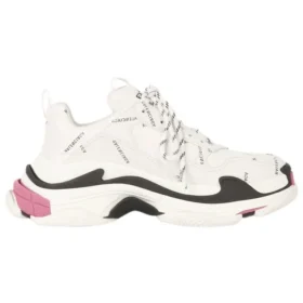 Triple S Sneaker „Allover Logo White Pink“ 524039W2FA49155