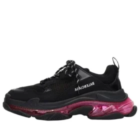 Triple S Sneaker „Clear Sole – Black Pink Neon“ 541624W2FR11053