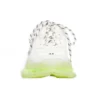 Triple S Sneaker „Clear Sole – Weiß-Fluo-Gelb“ 541624W2FR19073
