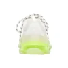 Triple S Sneaker „Clear Sole – Weiß-Fluo-Gelb“ 544351W2FR19073
