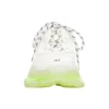 Triple S Sneaker „Clear Sole – Weiß-Fluo-Gelb“ 544351W2FR19073