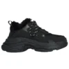 Triple S Sneaker „Faux Fur Black“ 668563W3CQ51000