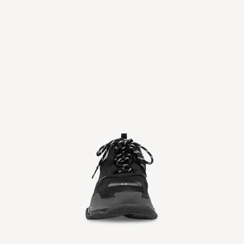Triple S Sneaker für Herren mit transparenter Sohle in Schwarz Triple S Sneaker für Herren mit transparenter Sohle in Schwarz