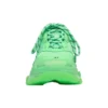 Triple S Sneaker mit transparenter Sohle „Neon Green“ 544351W2CF13801