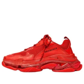 Triple S Sneaker mit transparenter Sohle „Red“ 541624W2CE16500
