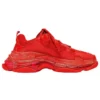 Triple S Sneaker mit transparenter Sohle „Red“ 541624W2CE16500