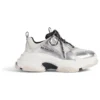 Triple S Sneaker „Schwarz, Weiß und Silber, Double Foam und Mesh“ 536737W2FWM8191