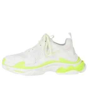 Triple S Sneaker „Weiß-Neongelb“ 524039W2CA37390