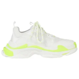 Triple S Sneaker „Weiß-Neongelb“ 524039W2CA37390