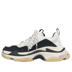 Triple S Sneaker „Weiß Schwarz“ 536737W09OM9058