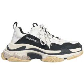 Triple S Sneaker „Weiß Schwarz“ 536737W09OM9058