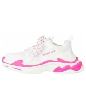 Triple S Sneaker „White Fluo Pink“ 536737W2CA35390