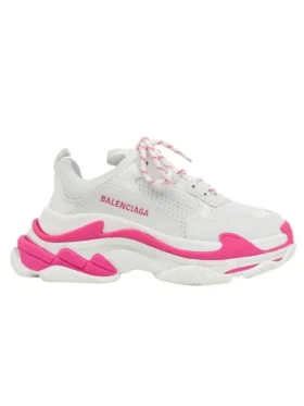 Triple S Sneaker „White Fluo Pink“ 536737W2CA35390