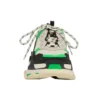 Triple S Sneaker „White Green Fluo“ 536737W09O69063