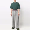 Trompe-l’œil-Jogginghose mit doppeltem Bund „Rot-Grau“ 662627TKM366100