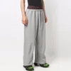 Trompe-l’œil-Jogginghose mit doppeltem Bund „Rot-Grau“ 662627TKM366100