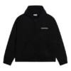 Turn Hoodie mit Reißverschluss, weite Passform „Schwarz“ 674719TLVB49034