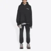 Turn Hoodie mit Reißverschluss, weite Passform „Schwarz“ 674719TLVB49034