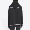 Turn Hoodie mit Reißverschluss, weite Passform „Schwarz“ 674719TLVB49034