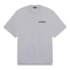 Turn Slit T-Shirt „Grey Black“ 675016TLVB31167