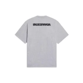 Turn Slit T-Shirt „Grey Black“ 675016TLVB31167