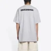 Turn Slit T-Shirt „Grey Black“ 675016TLVB31167