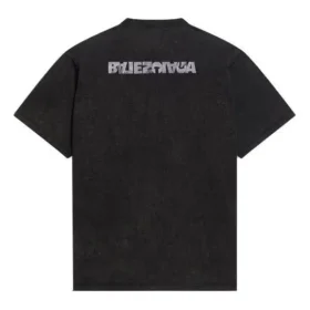 Turn Slit T-Shirt „Washed Black“ 675016TLVB39034