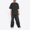 Turn Slit T-Shirt „Washed Black“ 675016TLVB39034